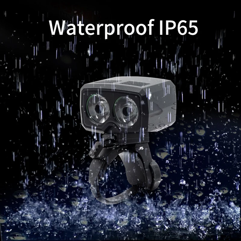 USB Rechargeable 5W XPE LED Flashlight Aluminum Cycling Torch Lamp Front Headlight for Bikes Mounted on Handlebar