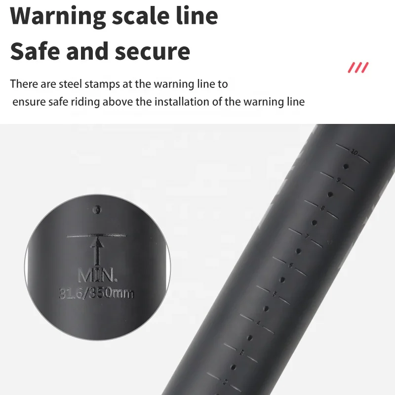 Bicycle T800 Carbon Seatpost 27.2/31.6mm 350mm Bike Seat Post Aluminum Alloy Cycle Seat Post for Wake Mtb Bike