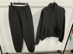 Dropshipping unisex sweat suit Two Piece Set tracksuit cotton sweatsuit sweatpants and hoodie set