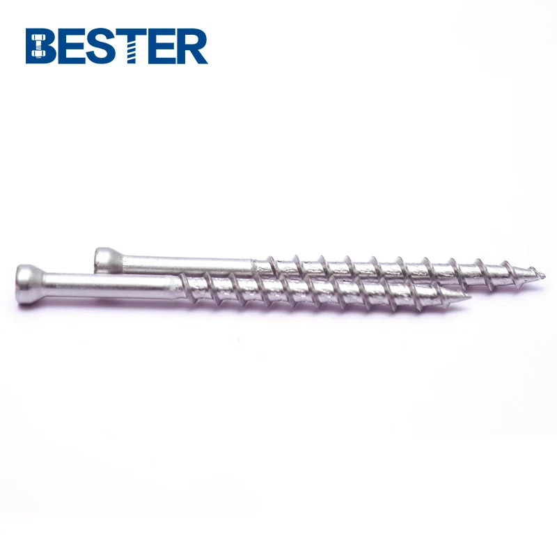 stainless wood decking screw tornillo de aglomerado cylinder head composite deck screws