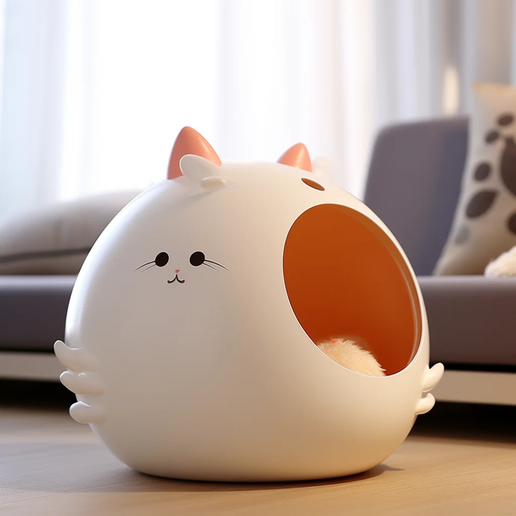Hot sale 3D printing integrated cat and dog bed furniture, indoor pet house, kennel, modern cat and dog house,cat nest