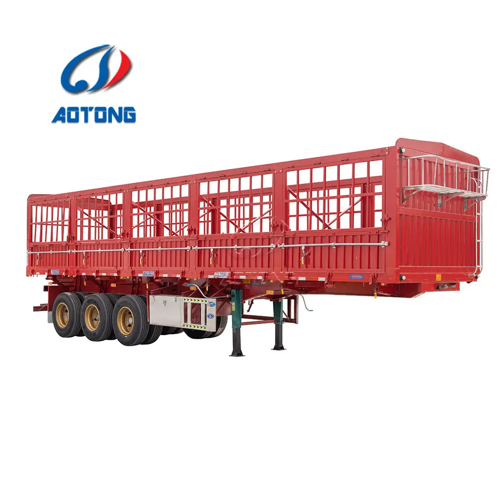 new side wall fence semi trailer side boards 28 feet 40 50 60 ton sidewall fence drop side semi trailer zimbabwe