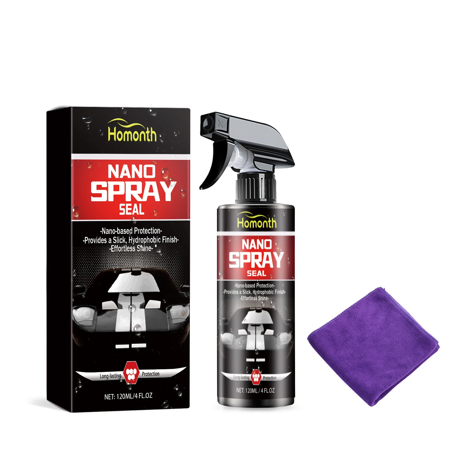 Wholesale Homonth car paint waterproof polishing refurbishment maintenance waxing antifouling automobile nano coating spray