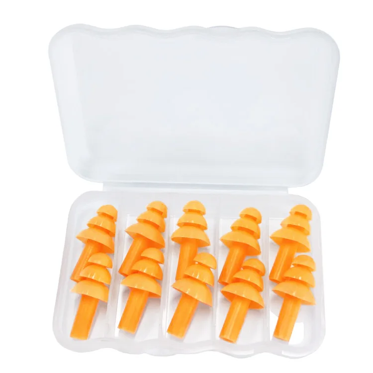 Noise Cancelling Ear Plugs Reusable Soft Silicone Earplugs