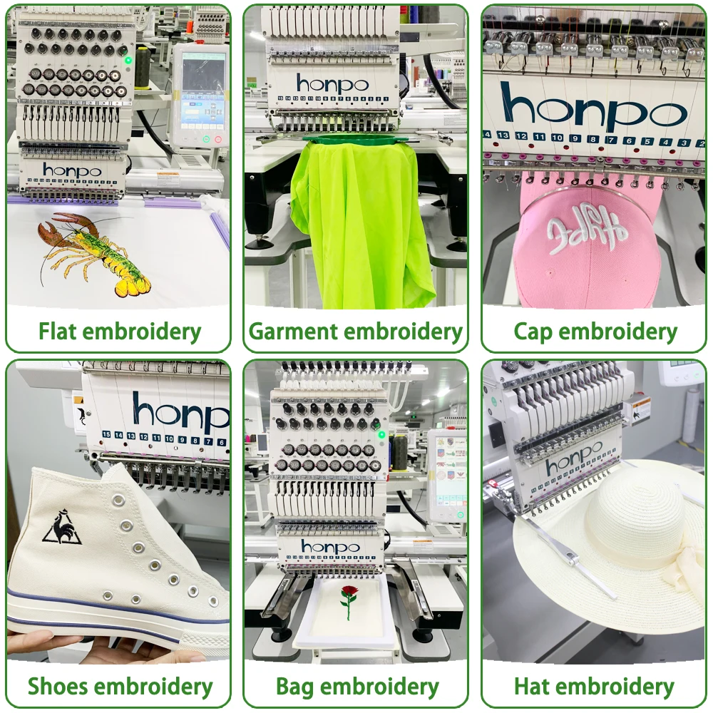 2022 Computer Embroidery Machine Clothes Computerized 15 Needle Best Price Manufacture single head Ca-p Embroidery Machine