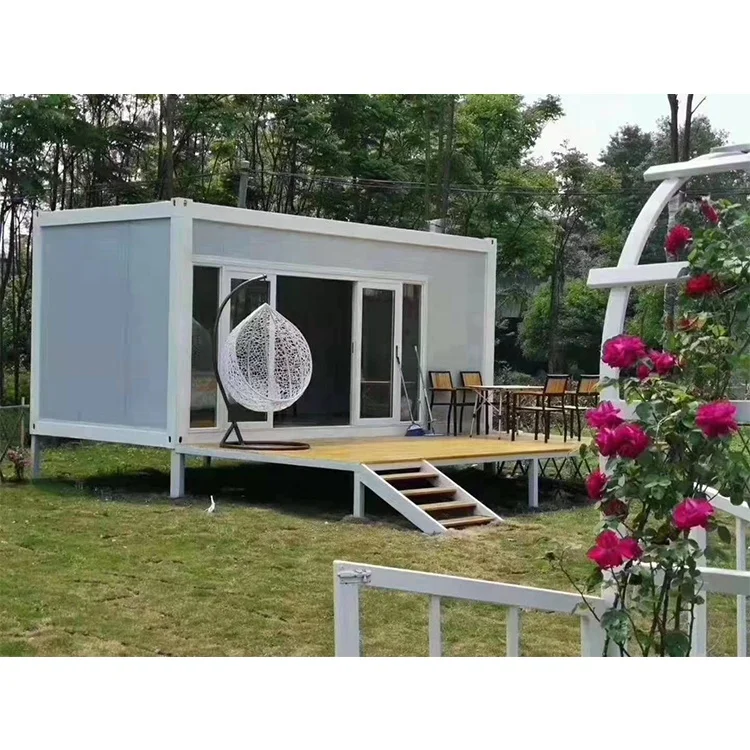 China simple cheap flat pack sandwich panel container house prefab house