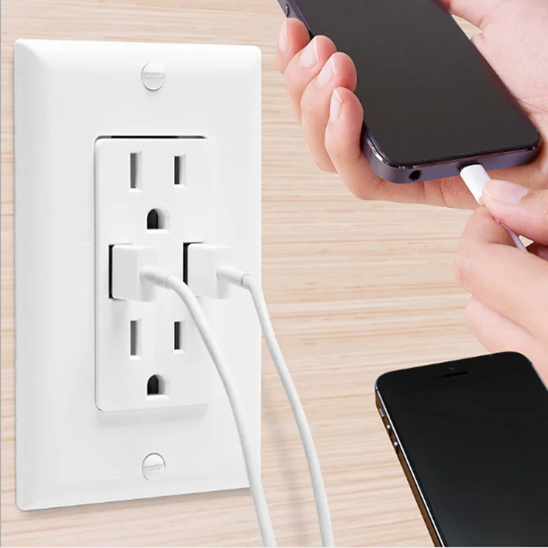 USB wall charger socket