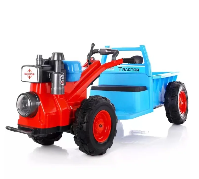 Electric Kids Ride On Tractor Child Electric Walking Tractor For Kids