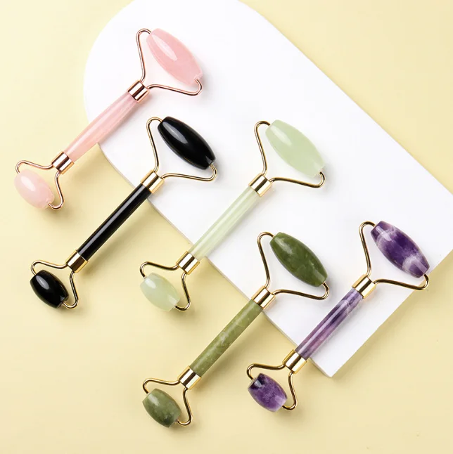 Jade Roller Wholesale Face Massage Rose Quartz Facial For Skin Care
