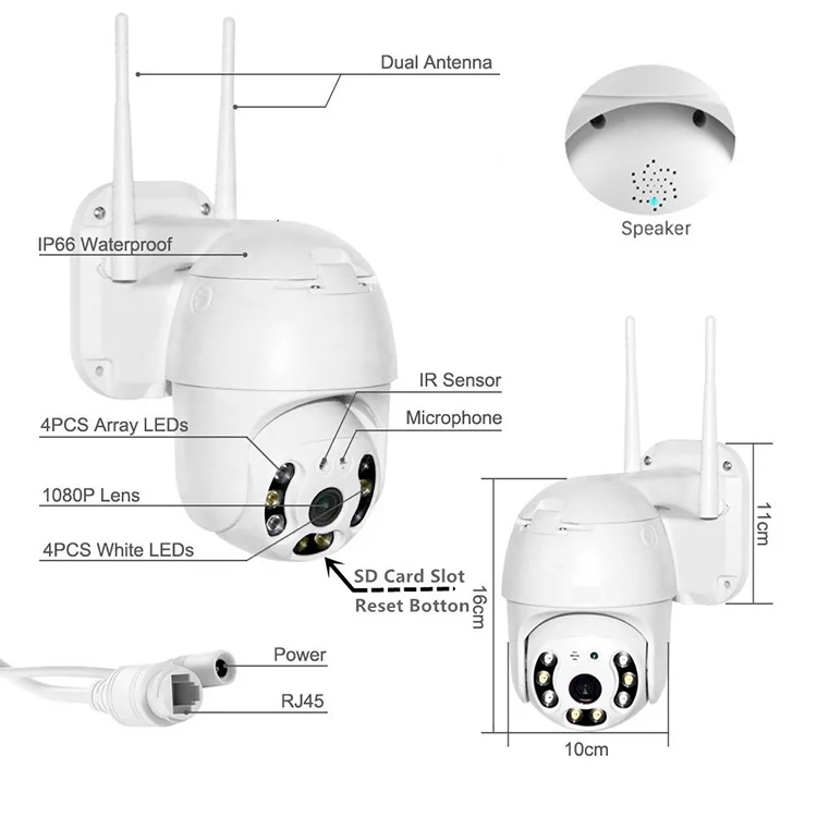 В наличии 3MP высокое разрешение Wifi CCTV камеры Icsee Xmeye цвет полный день и ночь Беспроводная ip-камера подключение