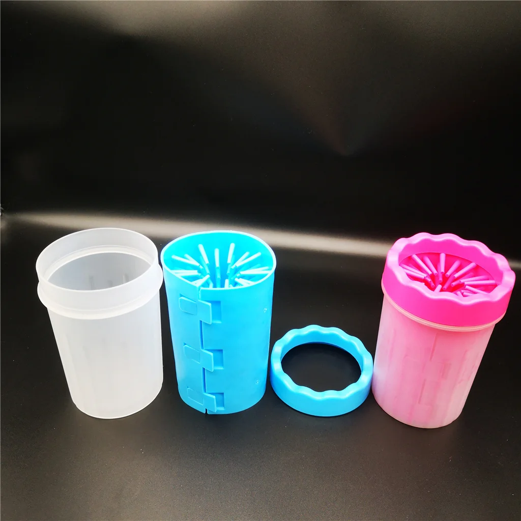 Factory Wholesale Detachable Portable Pet Dog Foot Washing Cup Pet Dog Paw Cleaner Cup Pet Dog Paw Cleaner