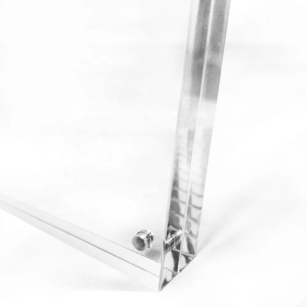 Acrylic Horizontal Magnet Double Sided Photo Frame 18MM Thickness Magnetic Clear Picture Frame Desktop Display Mothers Day Gifts