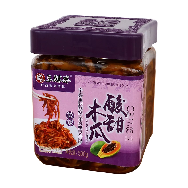 Chinese Pickle Jar Natural Fermentation Cutting Pickles Making Machine Sweet And Sour Taste Papaya Pickles