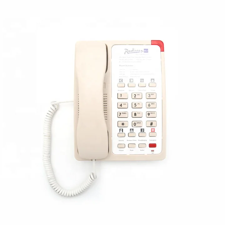 China Nice Design Hotel Guestroom Telephone Compatible With Most PABX Systems And Support Speakerphone