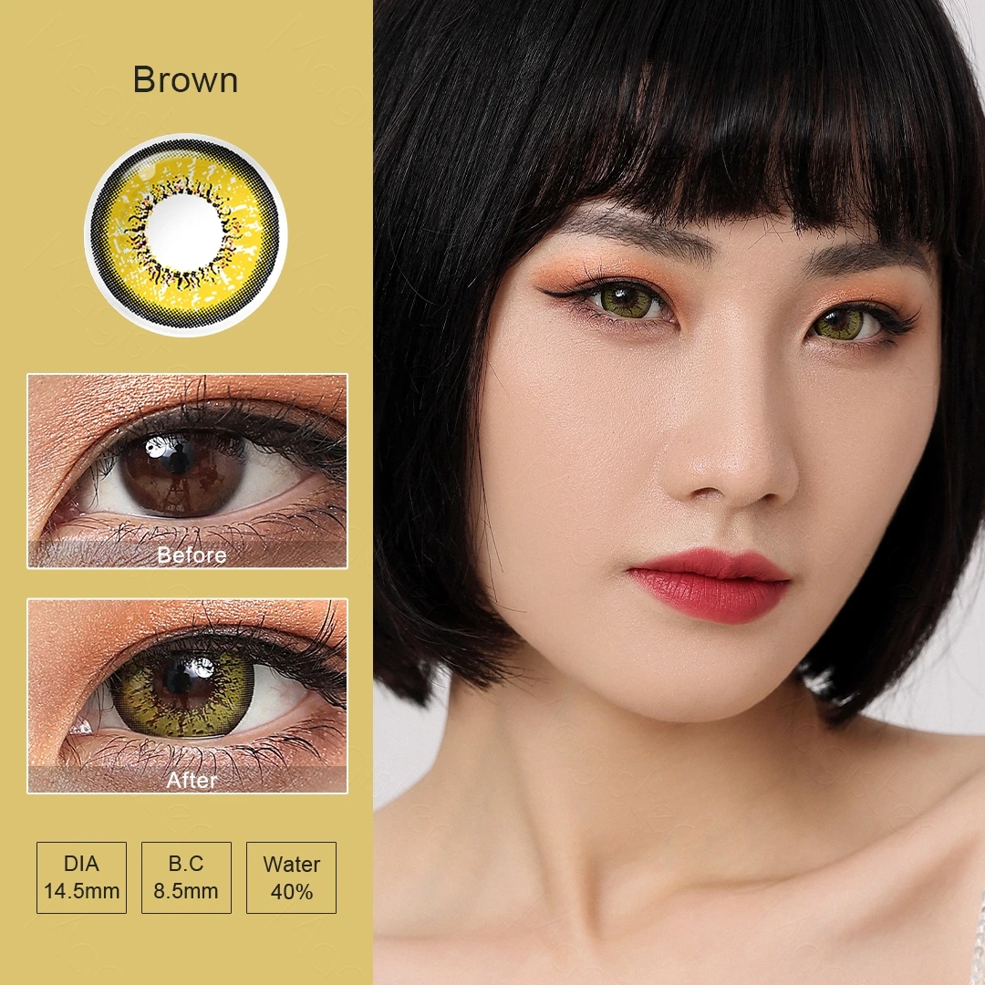 Magister Flame Cosmetic Colored Contacts Color Contact Lenses with circle Big Eye Colored Contact Lens