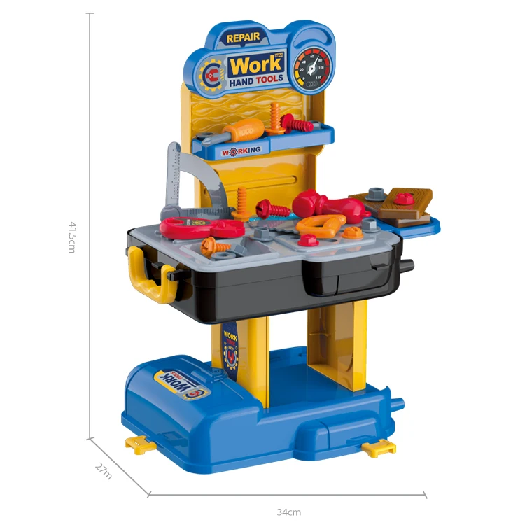 2 in 1 tool schoolbag  36 PCS  Tool Box Plastic Wrench Screwdriver Set Play Kit Kids Game Educational Doctor Toys