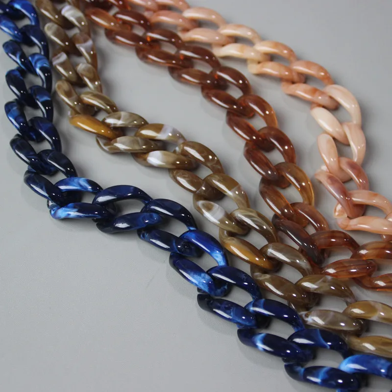 Acrylic Resin Chain Bag Strap for Handbags Women Gold Purse Chains