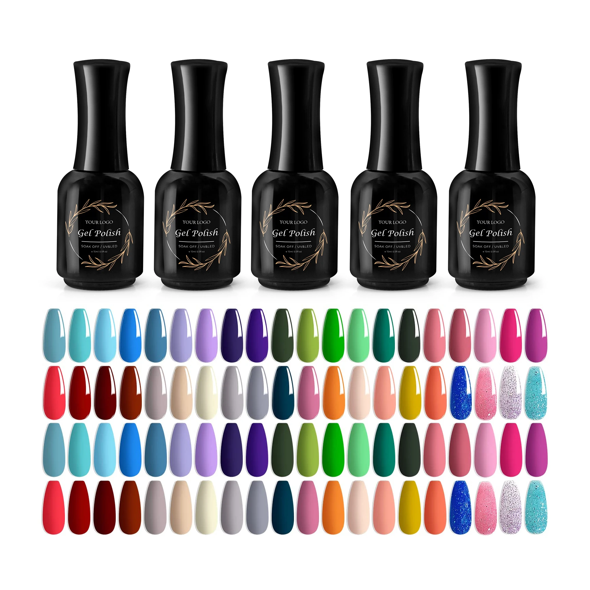 OEM ODM esmaltes, стойкий серебристый, насыщенный пигментацией, яркие цвета, УФ-основа, Гель-лак для ногтей