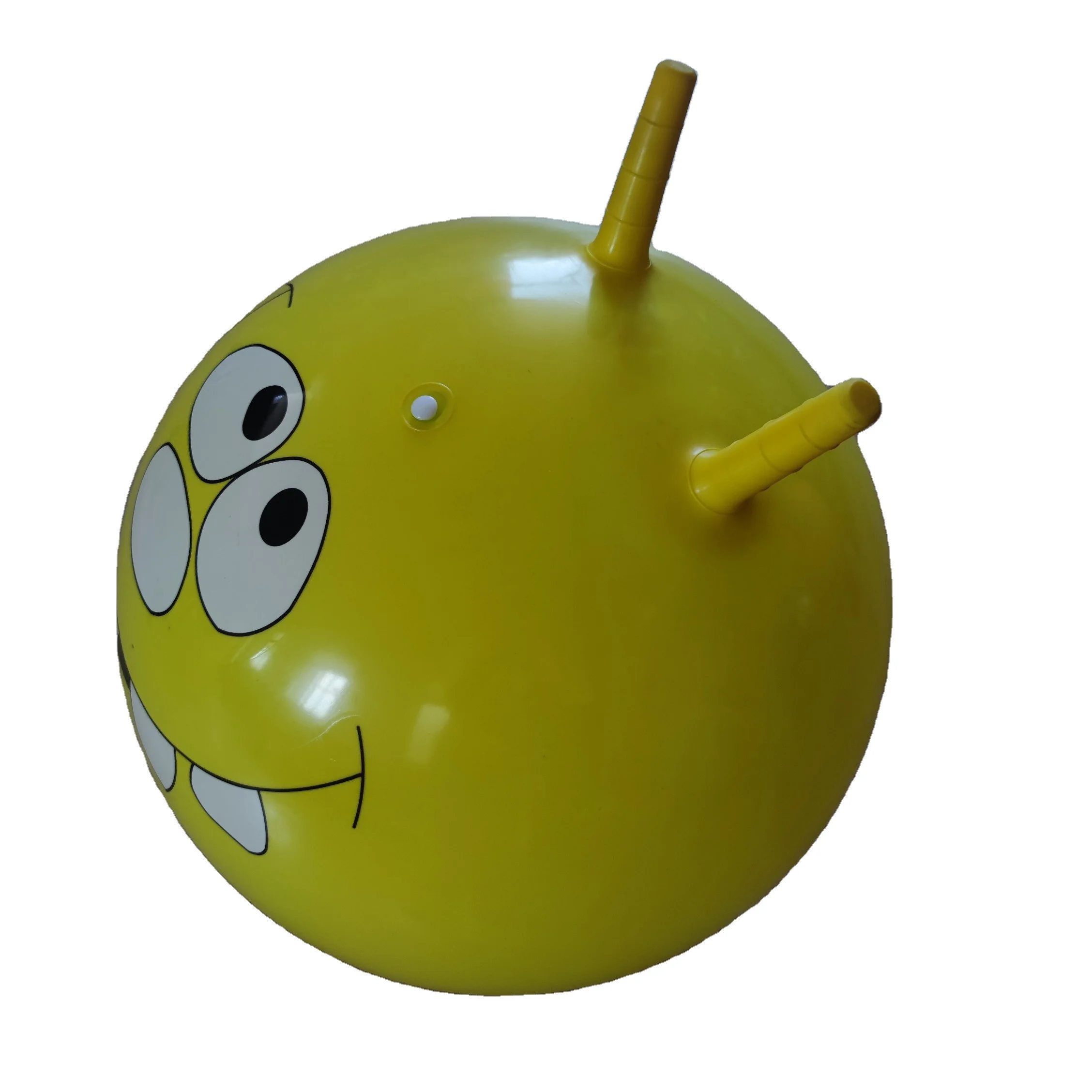 children colorful high-producting  pvc jumping play ball with handle