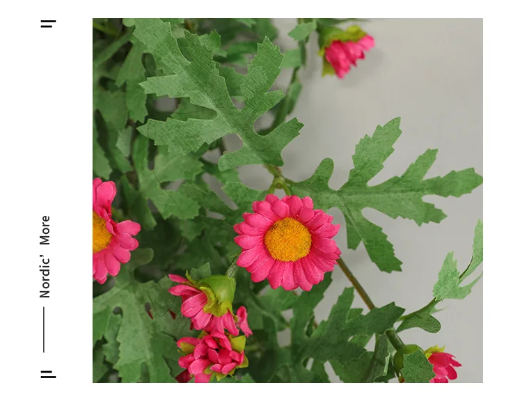 Simplicity Rose Red  80cm Sun Flower Wall Handing Artificial Flowers Bouquet For Home Decoration