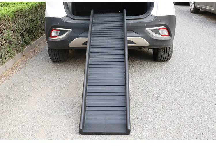 Пластиковый складной собака пандус для автомобиля Шаг получить включения или выключения транспортных средств с легкостью собака автомобильный пандус складной