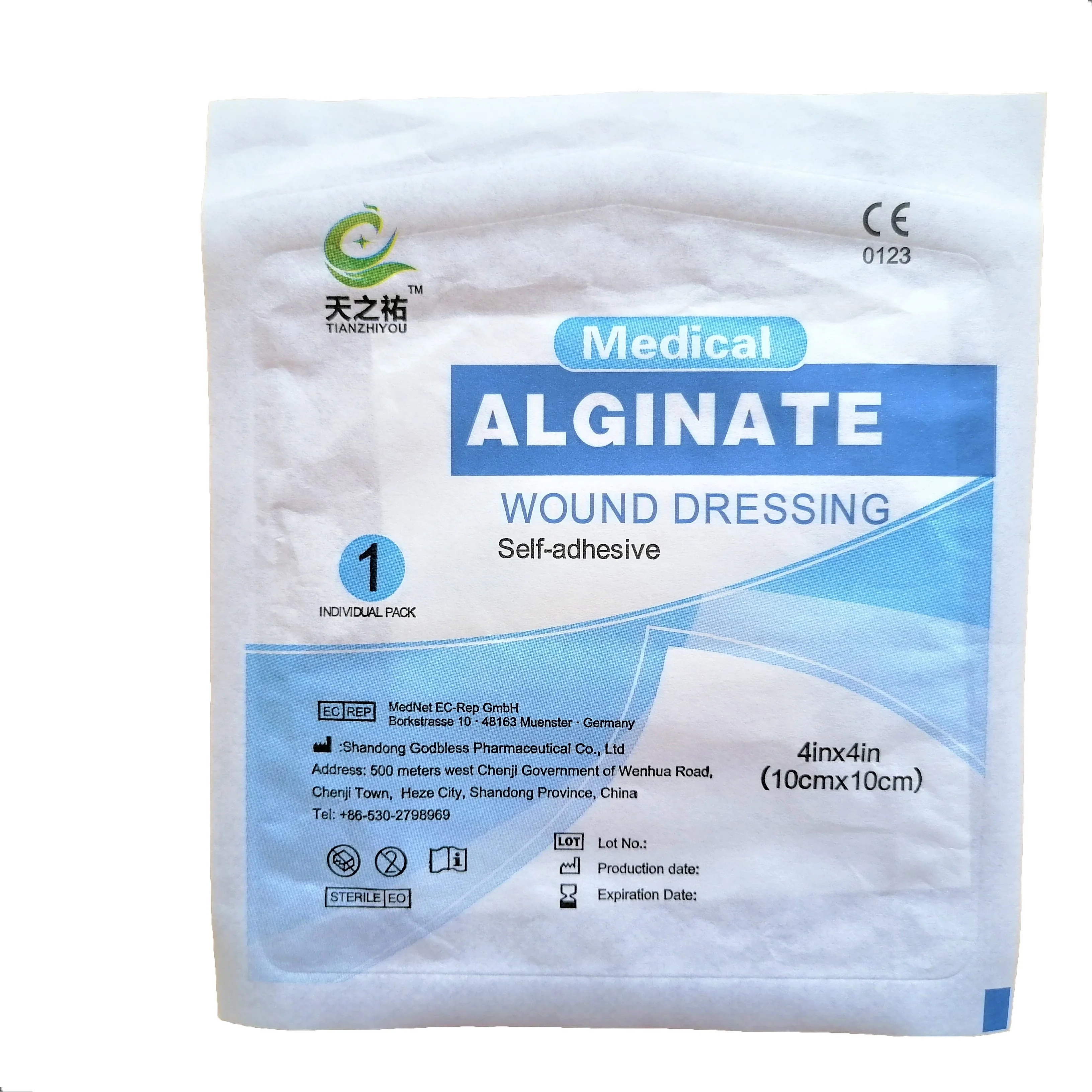
Adhesive Alginate Burn Wound Care Bandages with Customized Size 