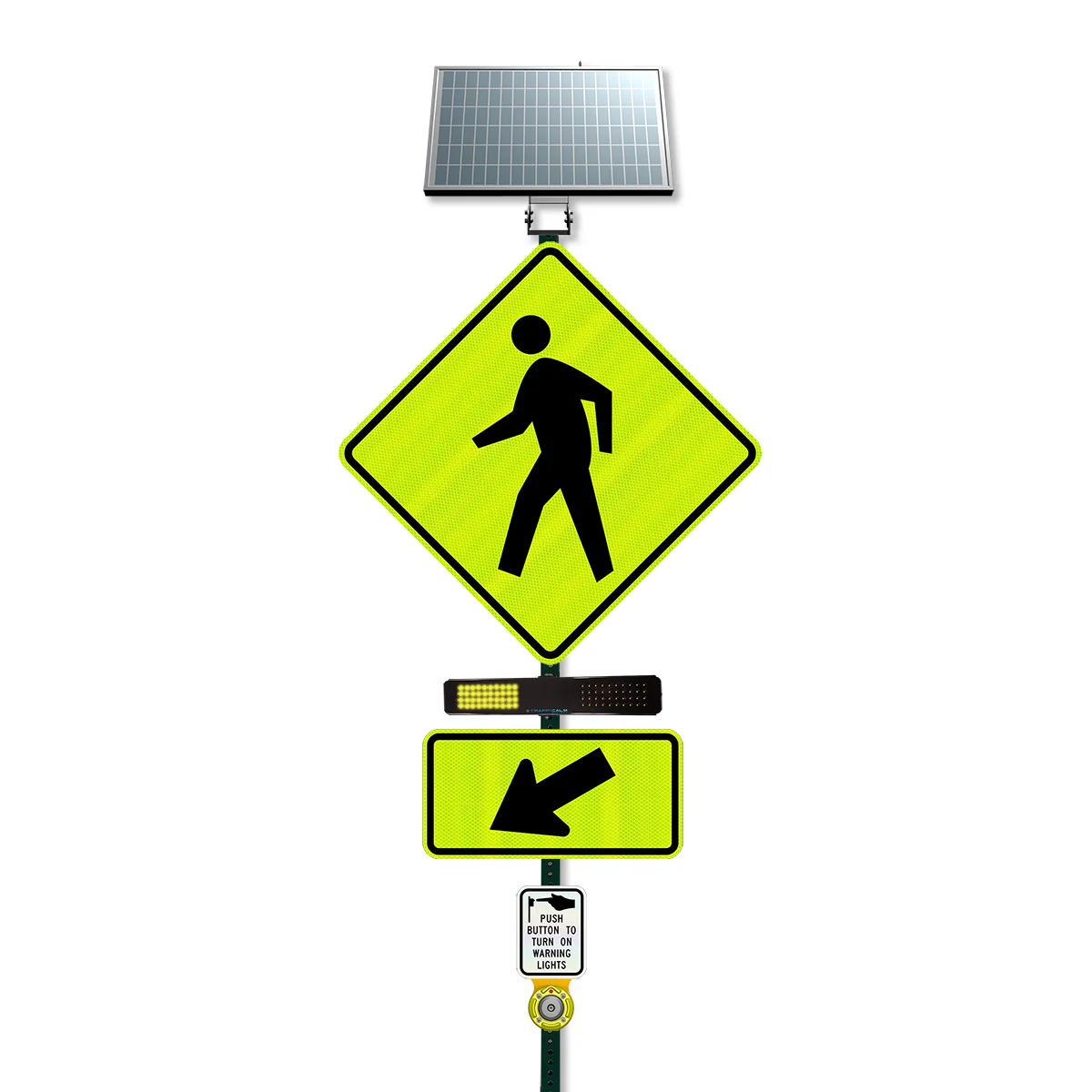 flashing beacon Pedestrians have peace of mind with a safer crossing through the simple push of a button for crosswalks