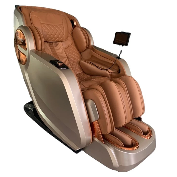 Airbag heat compress Luxury PU leather Electric Shiatsu 4D Zero gravity fullbody massage lounge Chair manual-wired control