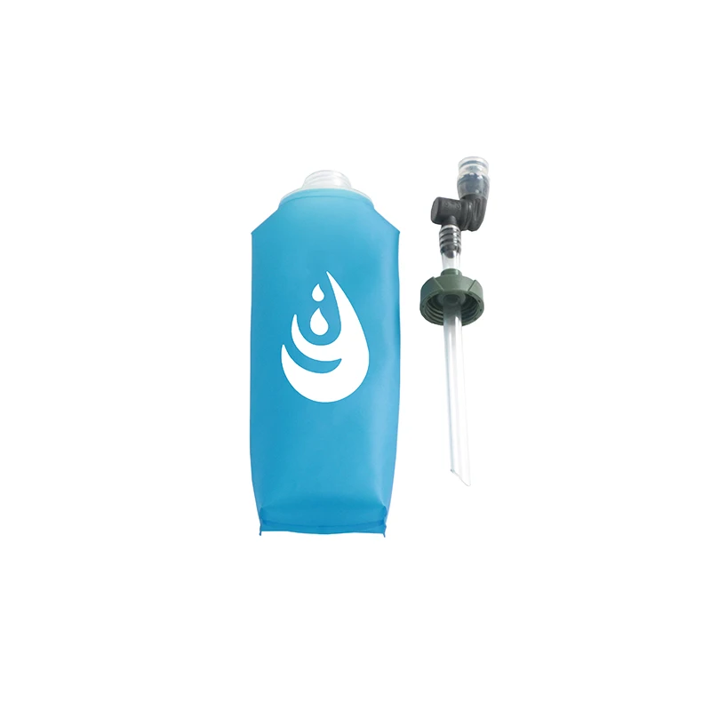 500ml Bpa-free Soft Flask Folding Collapsible Rotatable Bite Valve Tpu Water Bottle
