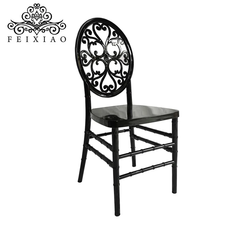 Transparent Resin Acrylic Stackable  Wedding Tiffany Chiavari Chair  for wedding and party