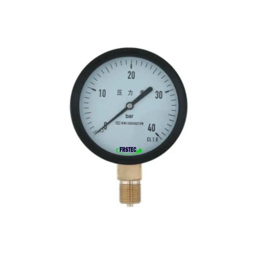 400 bar Standard type mechanical brass Axial Radial Pressure Gauge