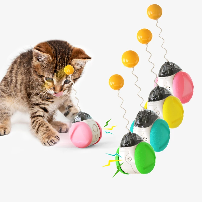 Factory Wholesale Hot Sale Pet Cat Toys Swing Tumbler Kitten Cat Catnip Ball Plastic Play Toys Pet products