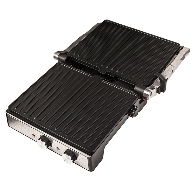 2023 Stainless Steel Electric Indoor  Smokeless BBQ Grill Digital Contact Detachable  Grill Griddle