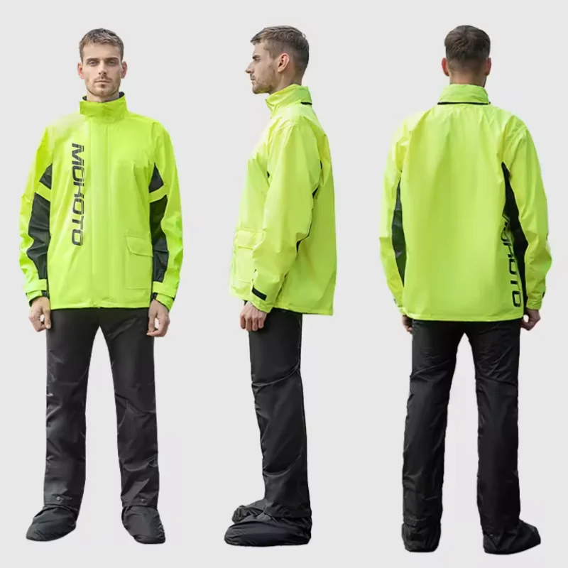 24-Hour Full Body Rainstorm Prevention Factory Spot Split Raincoat Rainpants Suit Wholesale Adult Reflective Raincoat