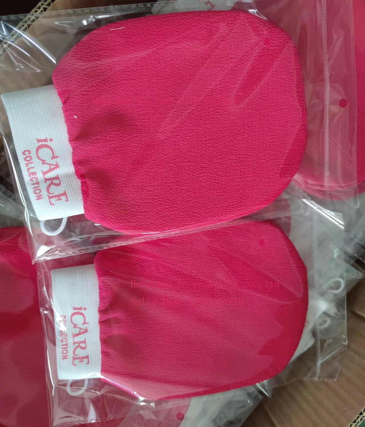 Bathroom Products 150D Single Viscose Scrub Mitt Tan Removal mitt Magic Peeling Mitt For Spray Tan