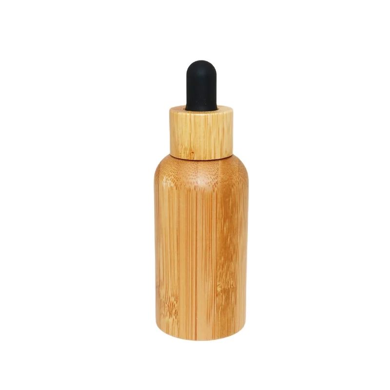 Excellent service matte amber 15ml 20ml 30ml 50ml cosmetics glass bottles all bamboo cosmetics packaging