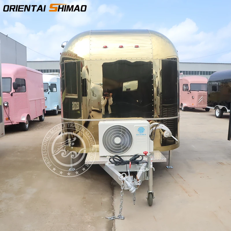 Восточный Shimao мобильный Кейтеринг airstream food Truck продовольственный прицеп полностью оборудованный Золотой грузовик Foodtruck