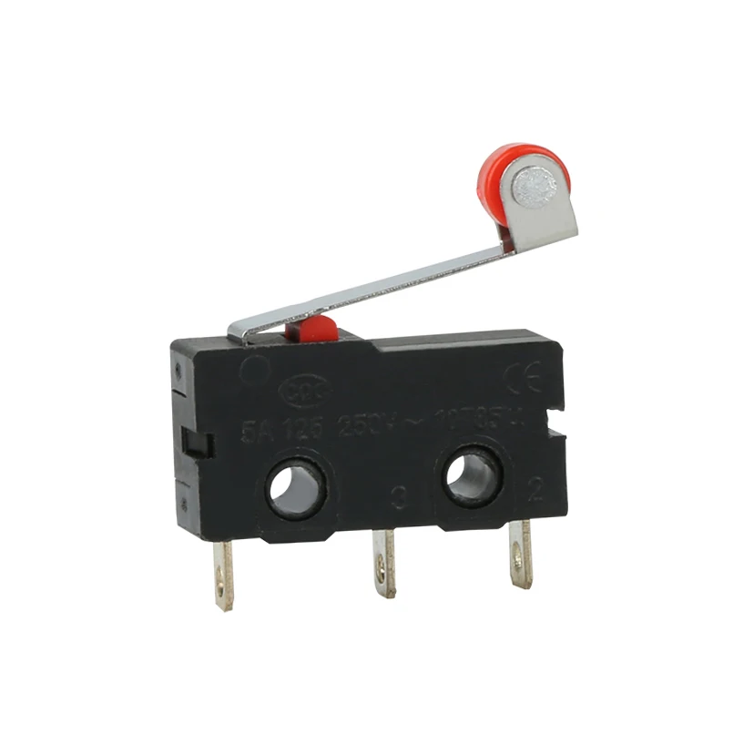 Mini MSW 5A 250V Micro Switches Small Current Lead Movable Arm Valve Stem