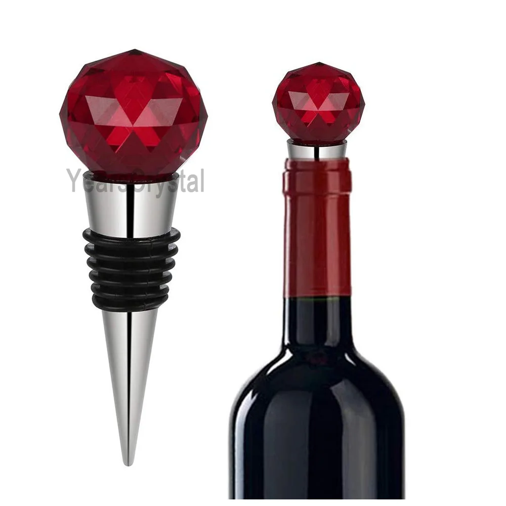 new design diamond shape top whiskey bottle glass crystal wine stopper