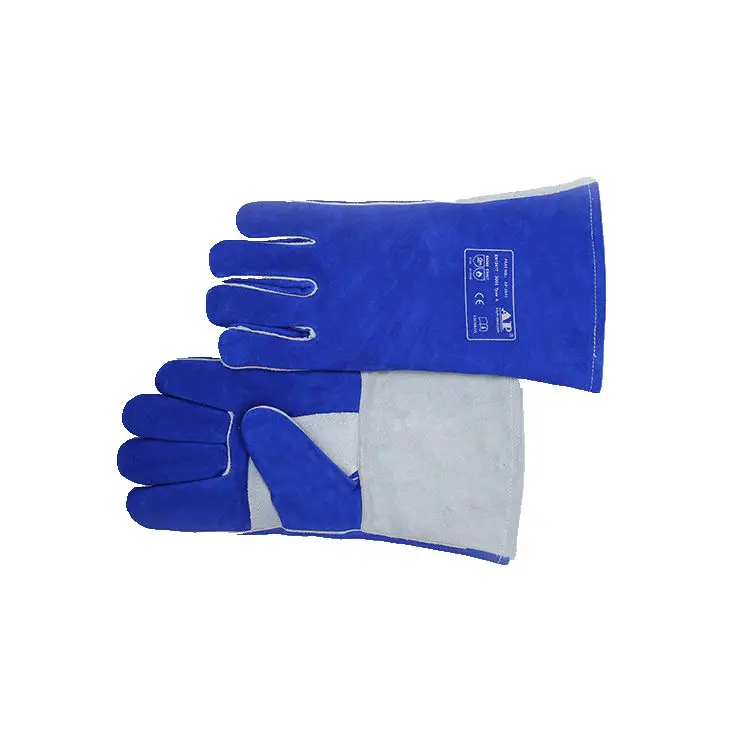 AP-2601 полностью Dupont сшиты синие усиленные Палм сварочные перчатки