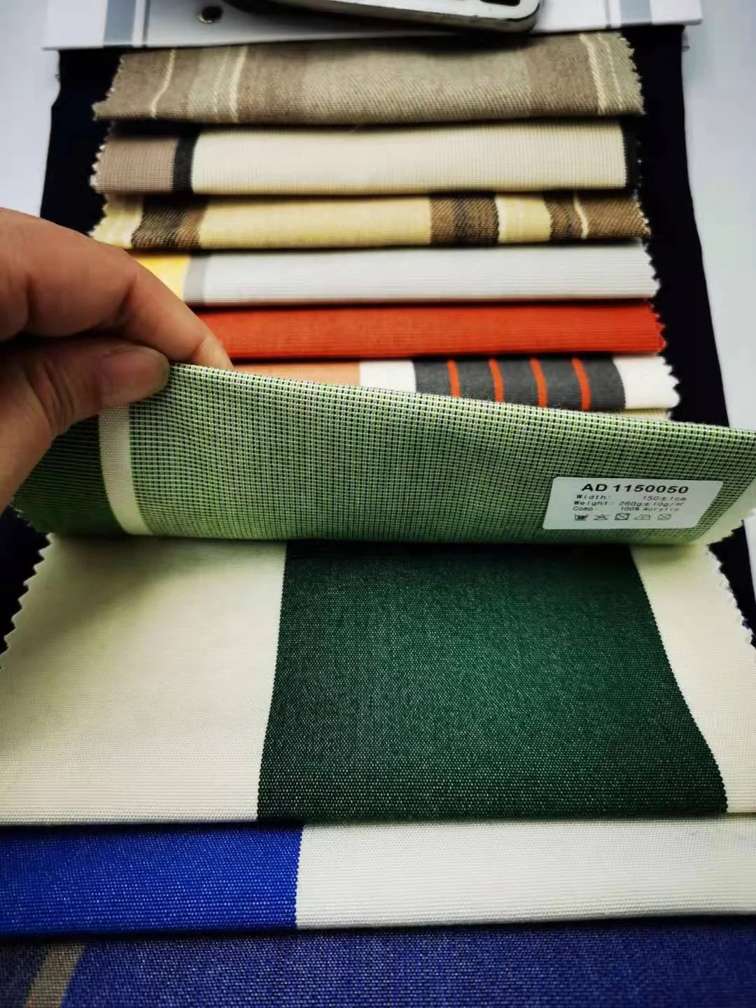 
5 years warranty 100% solution dyed acrylic yarn dyed stripe anti-uv water proof sun proof outdoor awning fabric 