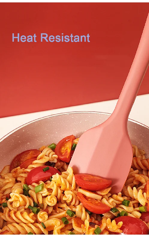 Food Grade Spatulas Set 6 Morandi Colors Heat Resistant  Nonstick Spatulas for Cooking Baking and Mixing Baking Supplies