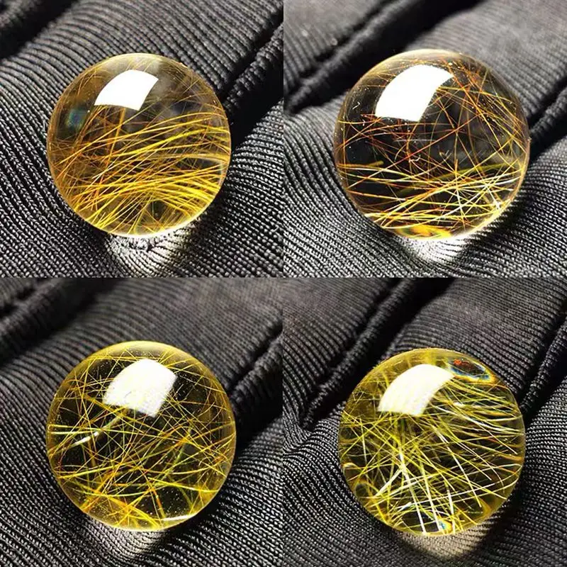 High quality Natural Healing Natural Golden Rutiled Quartz Stones sphere Polished Crystal Ball For Decoration