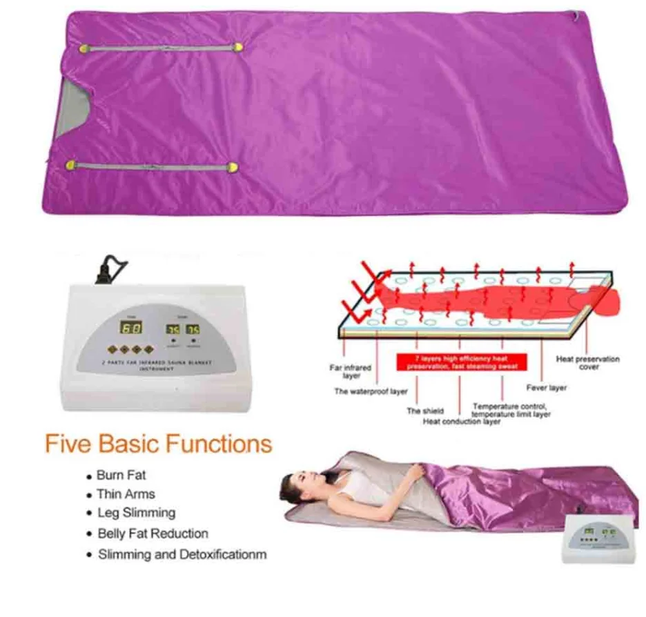Оригинальное заводское физиотерапевтическое одеяло для сауны, лимфатический дренаж, инфракрасное одеяло для похудения