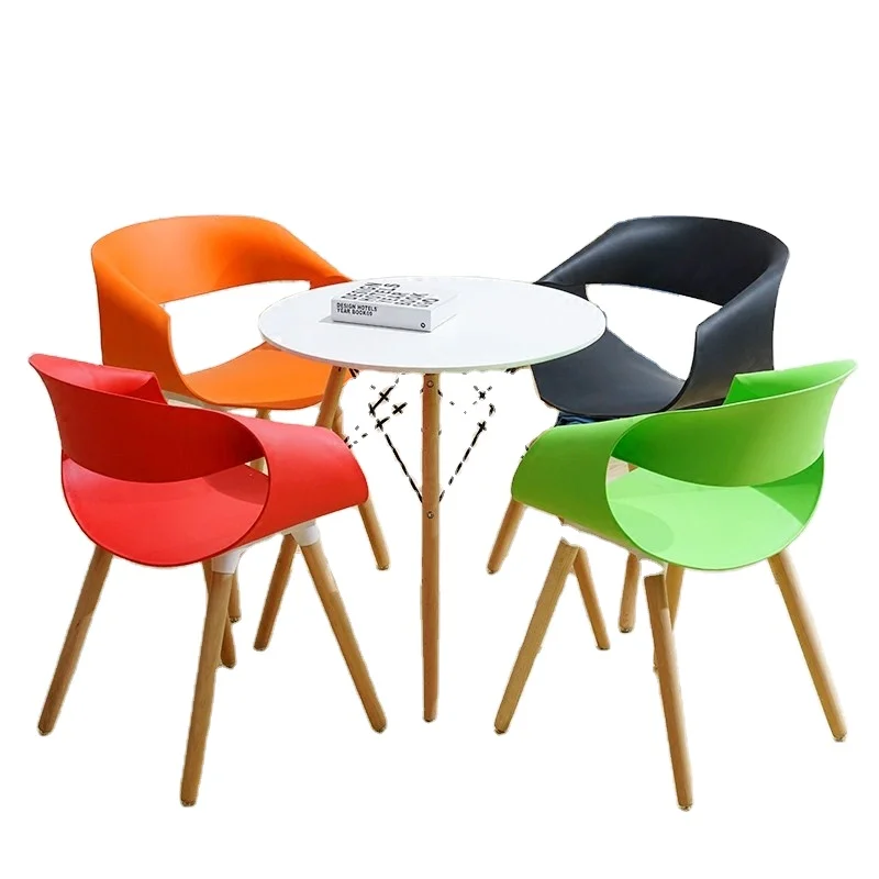 2021 Hot Selling Wholesale Alibaba China suppliers new production Scandinavian Nordic round wood MDF dining table