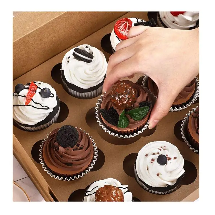 Low Price Kraft Boxes Custom Cupcake Paper Box For Sale