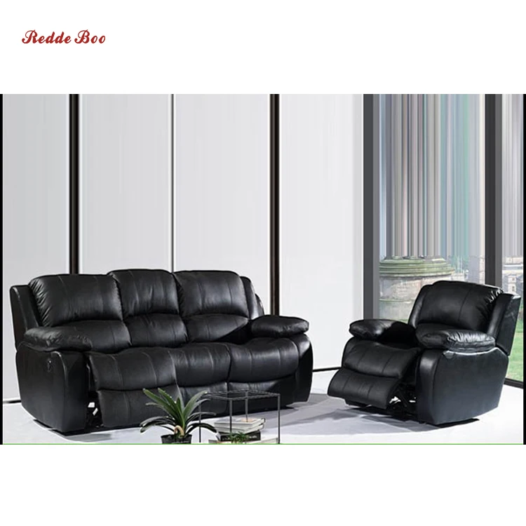 Fancy new modern living room recliner sofa sectional set soft cushion leather sofa recliner single seater sofa American style