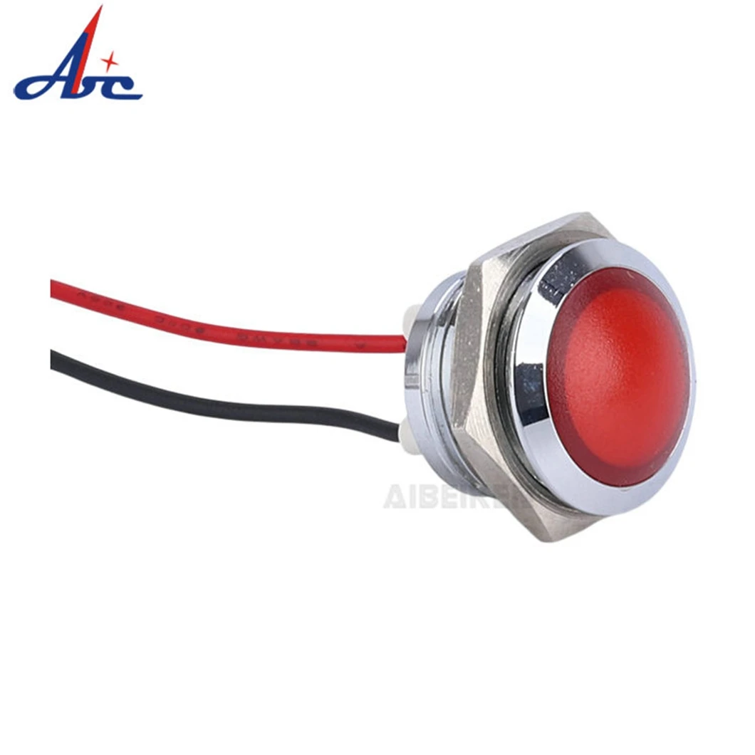 ABILKEEN Electrical Panel Indicator Lights Min Voltage 3V Red/White/Blue/Luminous Color Indicator Light