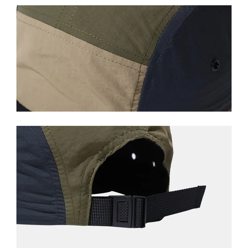 Customized Logo 5 Panel Mixed Color Baseball Cap Outdoor Breathable Fashion Sports Hats For Men Women