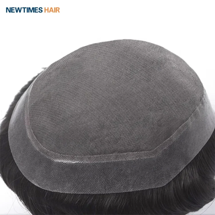  MF1 New Times Hair моно с PU периметром парик из человеческих волос для мужчин